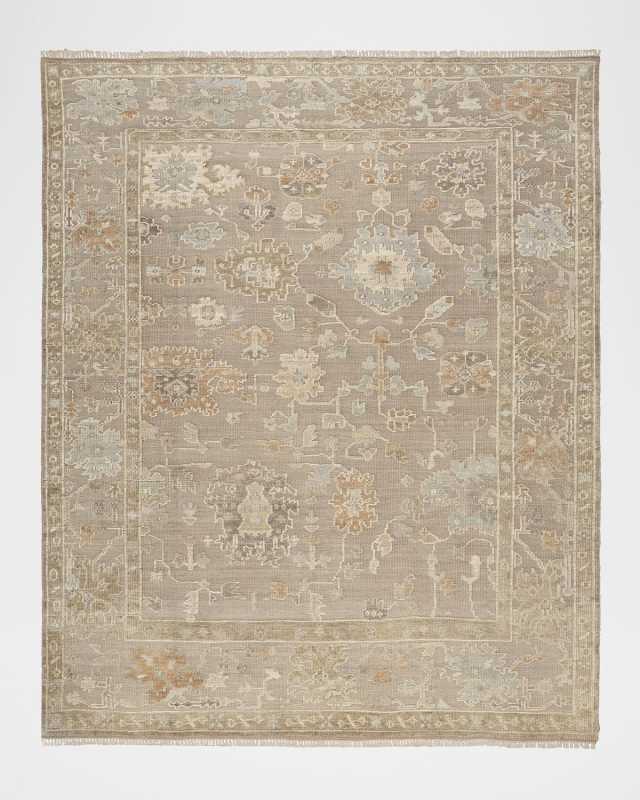 Whispers Taupe Hand-Knotted Rug, 10' x 14'